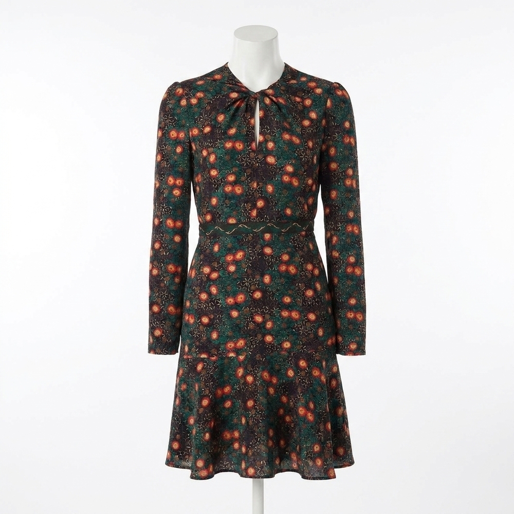 NEW SALONI claudia short dress in akina onyx